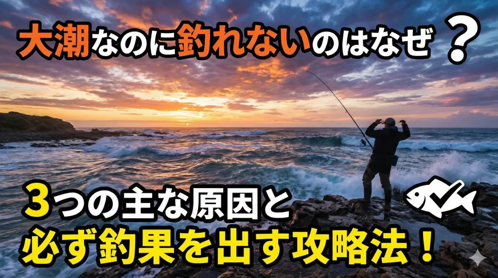 大潮なのに釣れないのはなぜ？3つの主な原因と必ず釣果を出す攻略法！