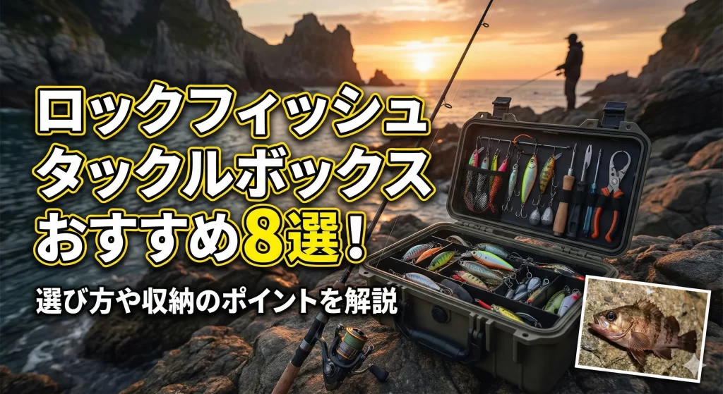 ロックフィッシュタックルボックスおすすめ8選！選び方や収納のポイントを解説