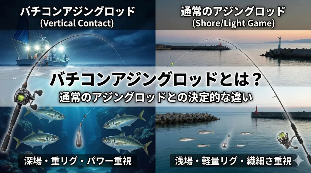 バチコンアジングロッドとは？通常のアジングロッドとの決定的な違い