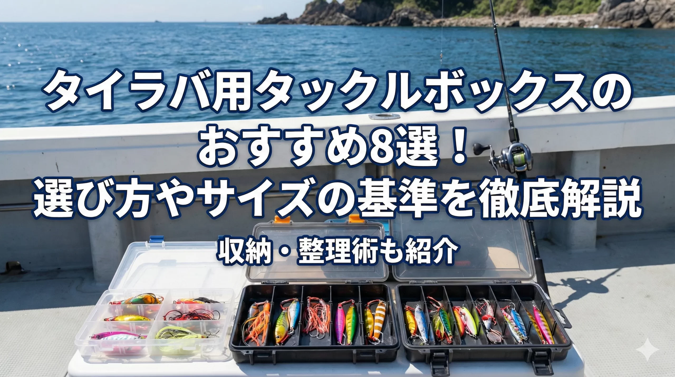 タイラバ用タックルボックスのおすすめ8選！選び方やサイズの基準を徹底解説