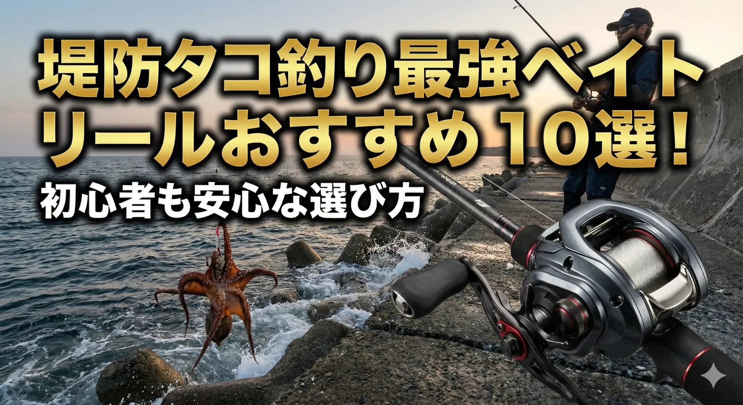 堤防タコ釣り最強ベイトリールおすすめ10選！初心者も安心な選び方