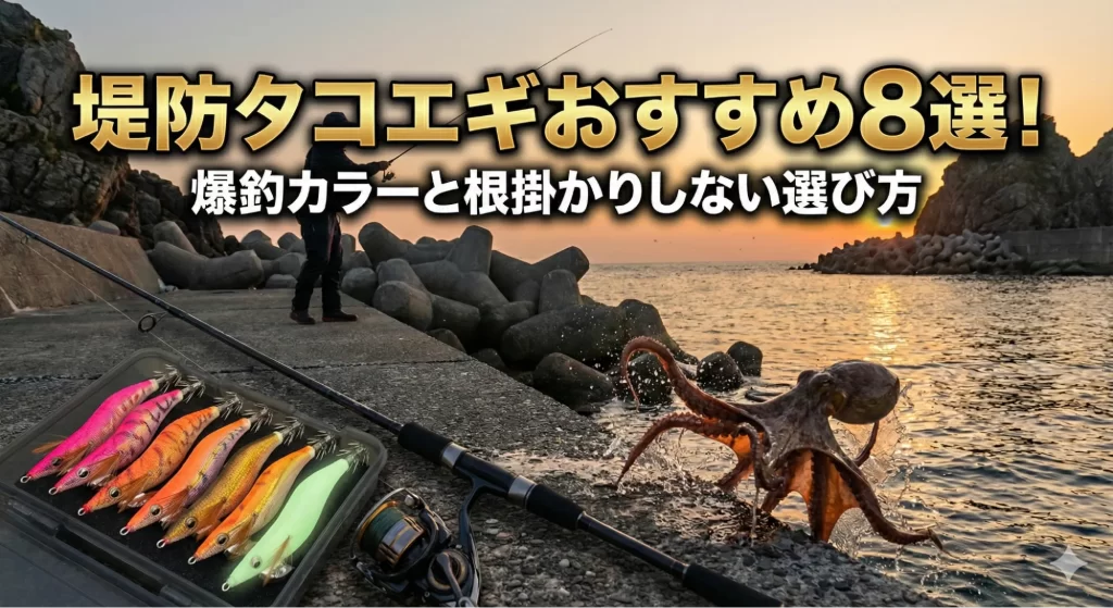 堤防タコエギおすすめ8選！爆釣カラーと根掛かりしない選び方
