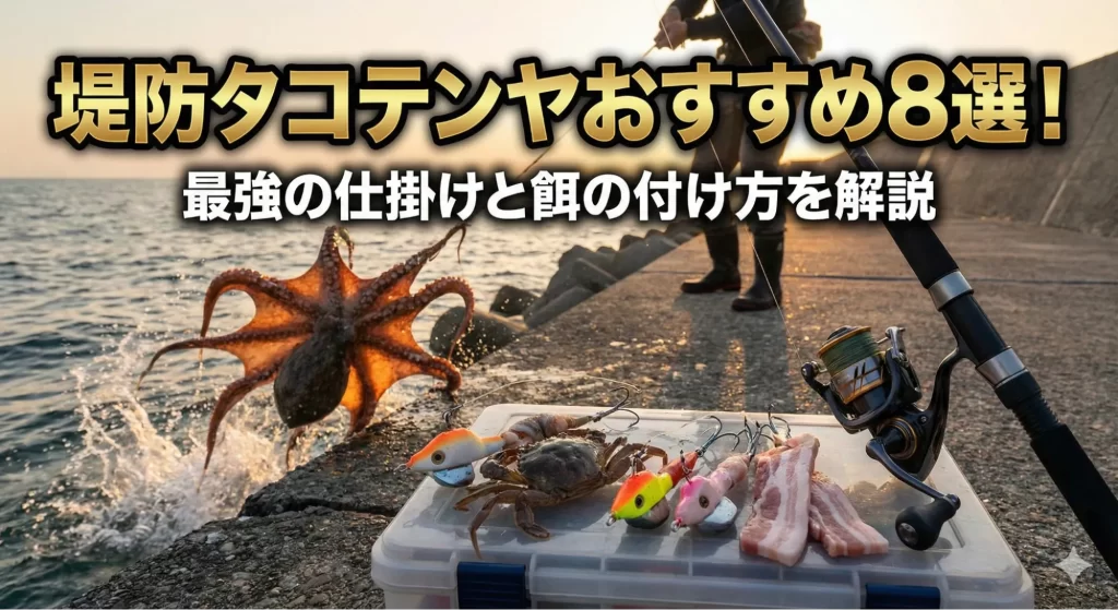 堤防タコテンヤおすすめ8選！最強の仕掛けと餌の付け方を解説