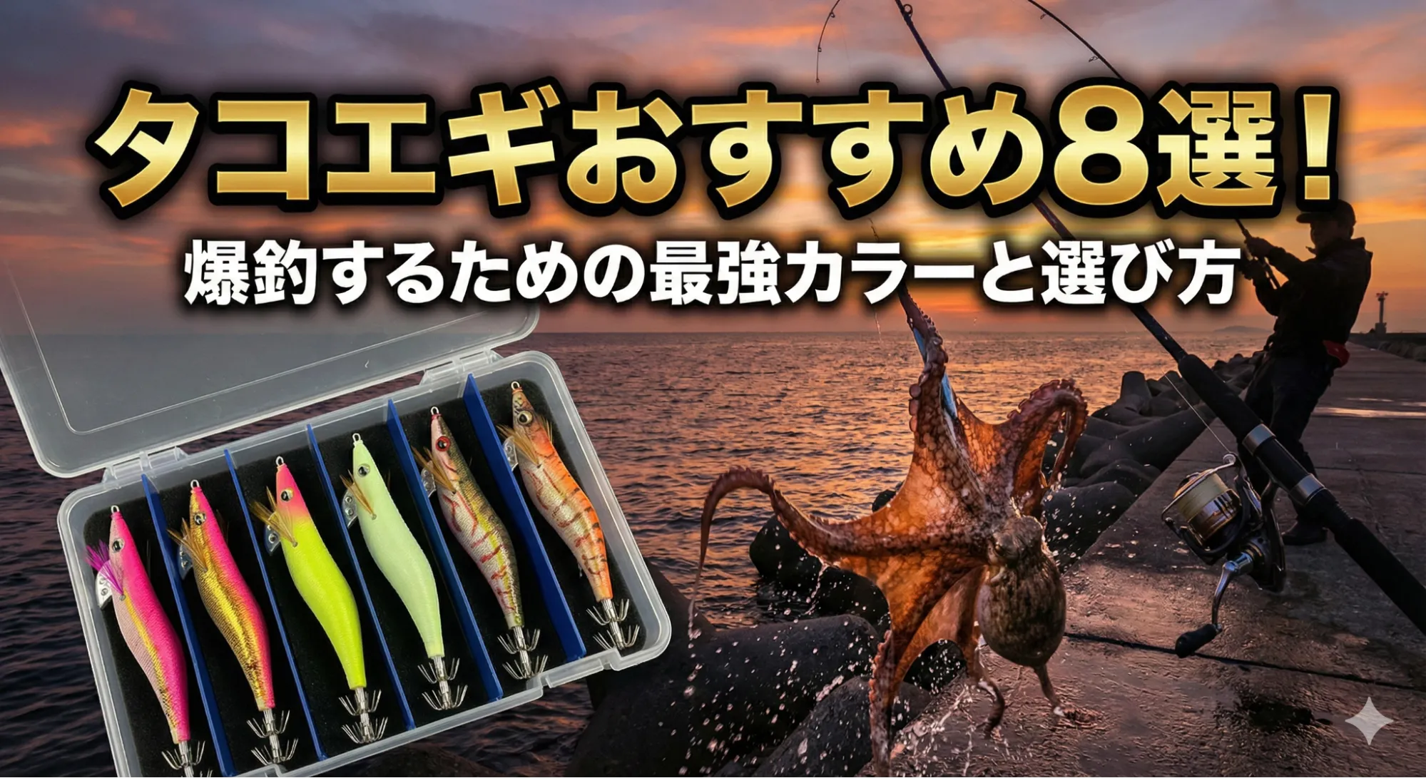 タコエギおすすめ8選！爆釣するための最強カラーと選び方