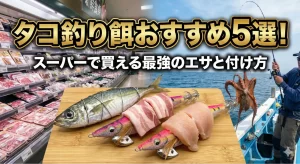 タコ釣り餌おすすめ5選！スーパーで買える最強のエサと付け方