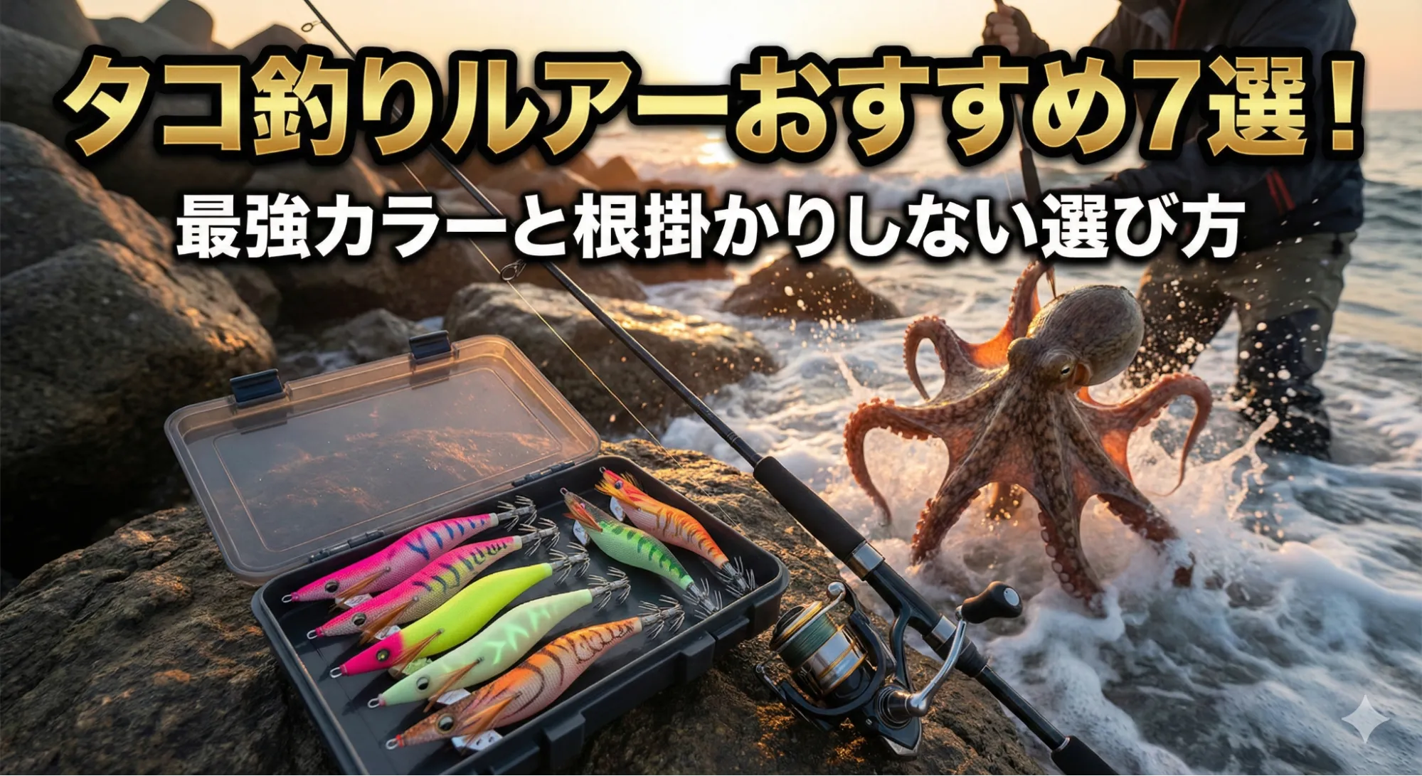 タコ釣りルアーおすすめ7選！最強カラーと根掛かりしない選び方