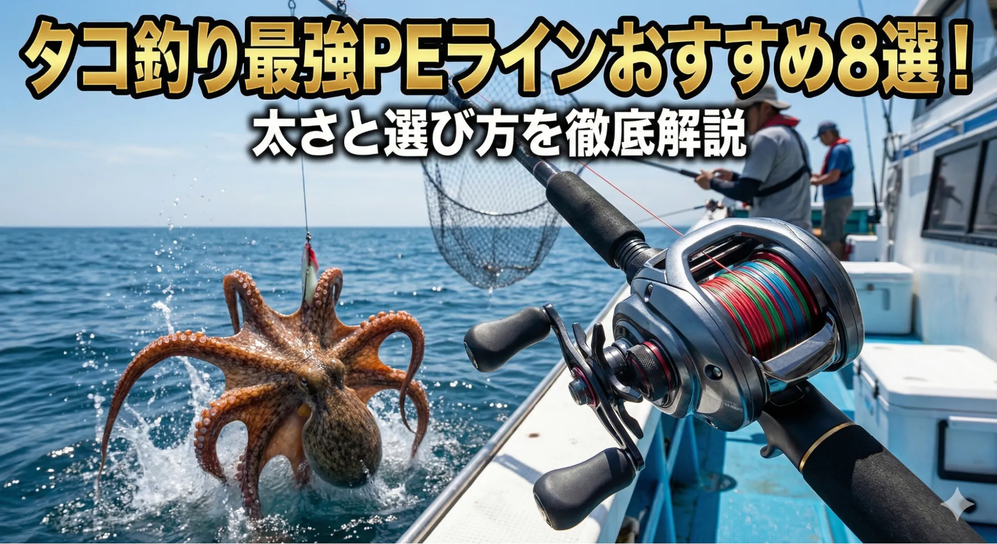 タコ釣り最強PEラインおすすめ8選!太さと選び方を徹底解説