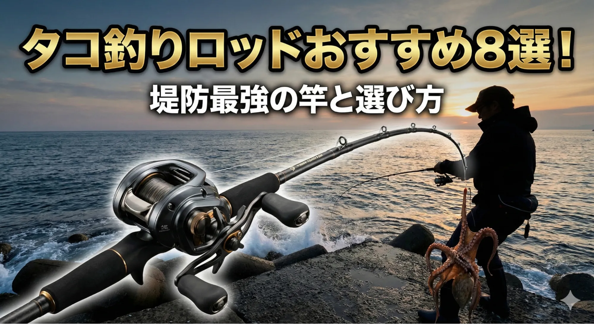 タコ釣りロッドおすすめ8選！堤防最強の竿と選び方