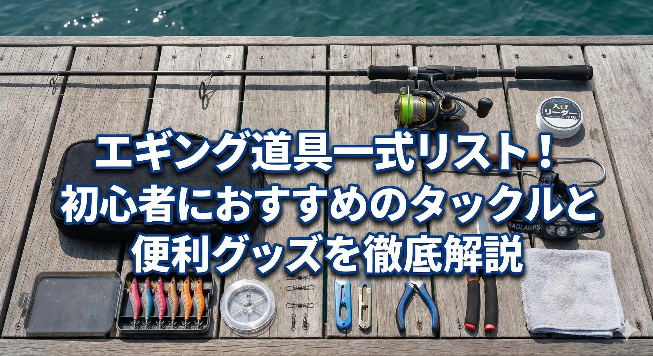エギング道具一式リスト！初心者におすすめのタックルと便利グッズを徹底解説