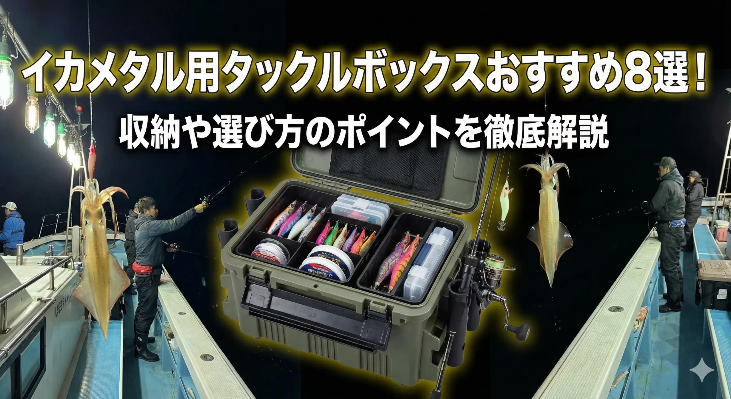 イカメタル用タックルボックスおすすめ8選！収納や選び方のポイントを徹底解説