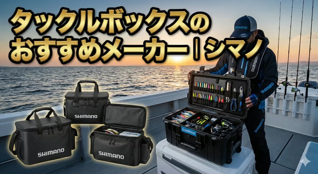 タックルボックスのおすすめメーカー｜シマノ